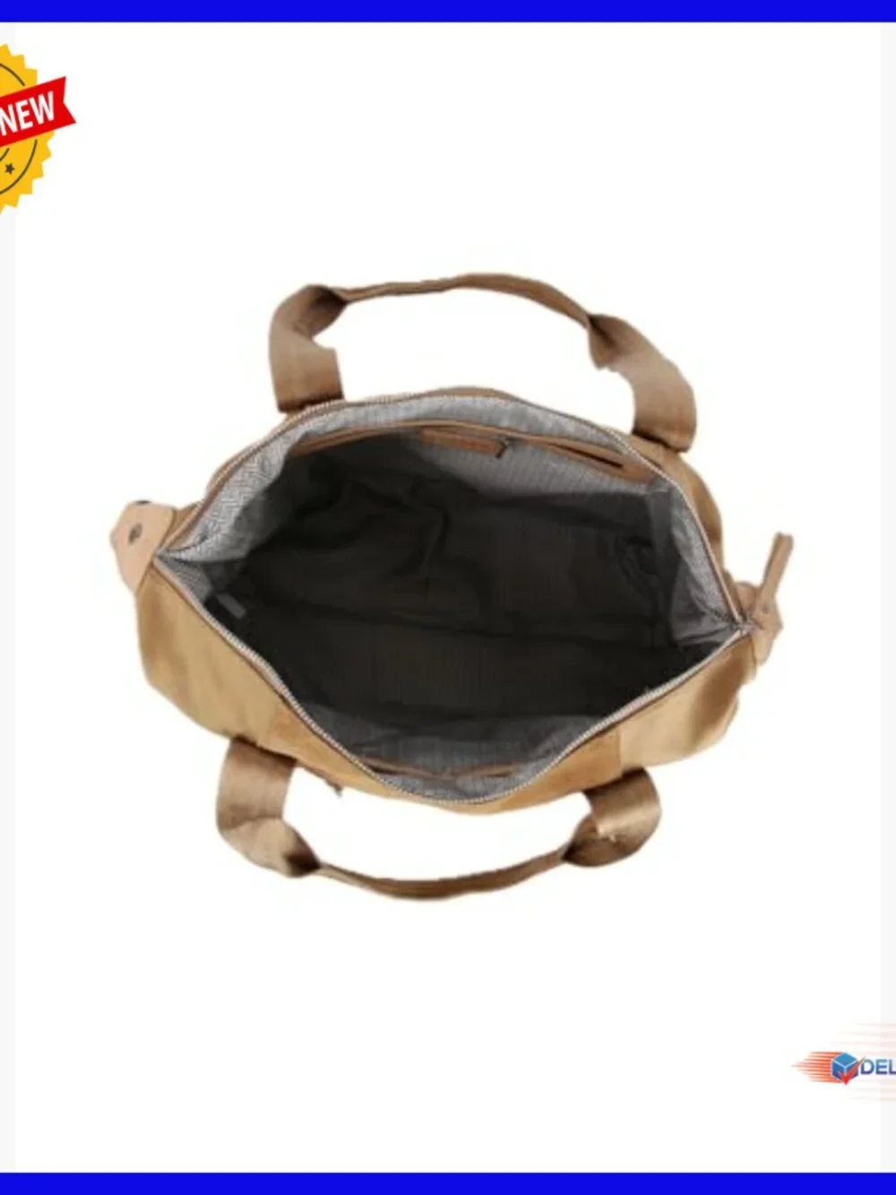 Large Hobo Shoulder Bag with Crossbody Strap, Microfiber Suede - Picture 5 of 6